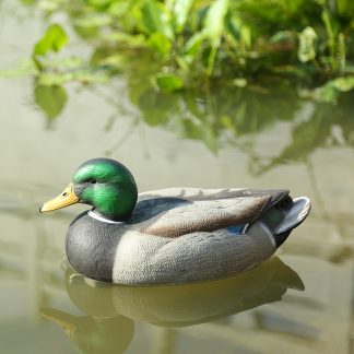 Realistic Lifelike Duck floating on water
