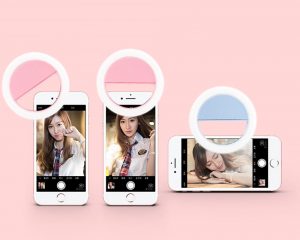 Various was to clip the LED Selfie Ring Light on your phone