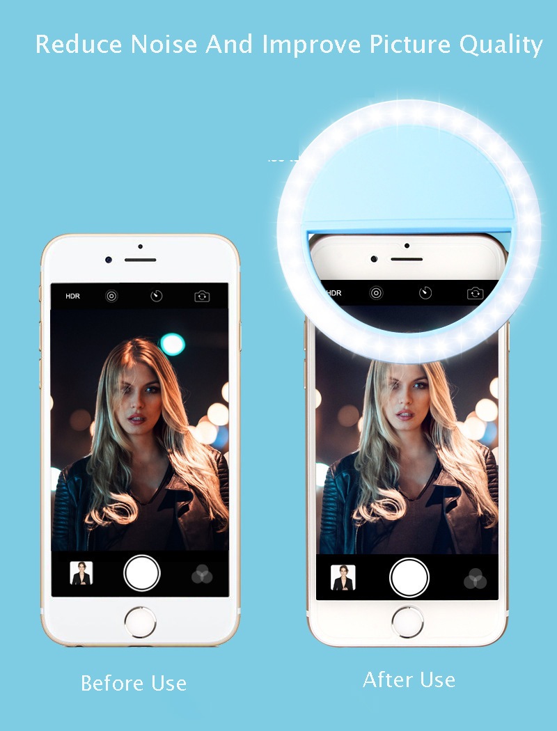 Effect using LED Selfie Ring Light