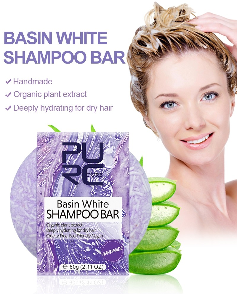Basin White Shampoo Bar